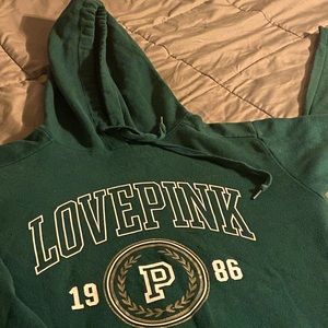 Hunter Green VS Pink Hoodie
